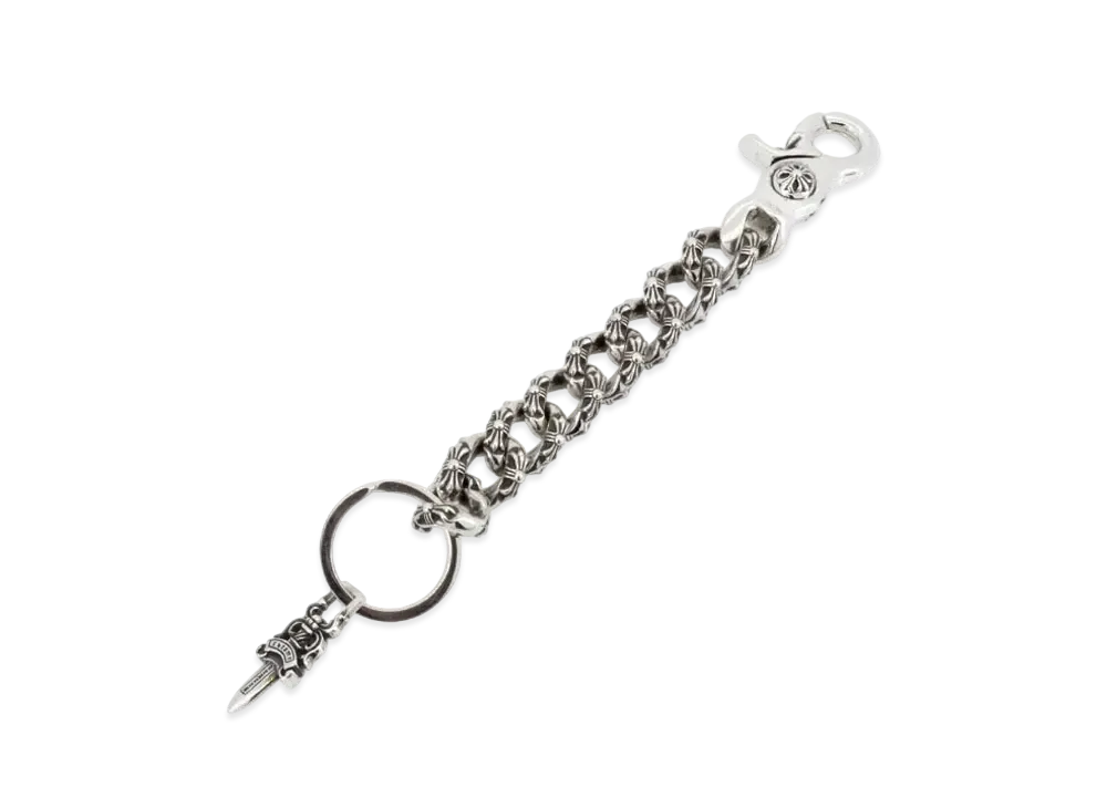 Chrome Hearts Key Ring Clip Extra Fancy Chain "Silver"