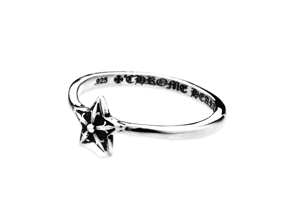 クロムハーツ バブルガム リング スター "シルバー"