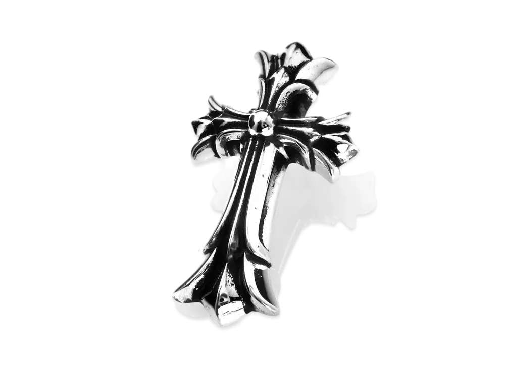 Chrome Hearts Double CH Cross Pendant S "Silver"