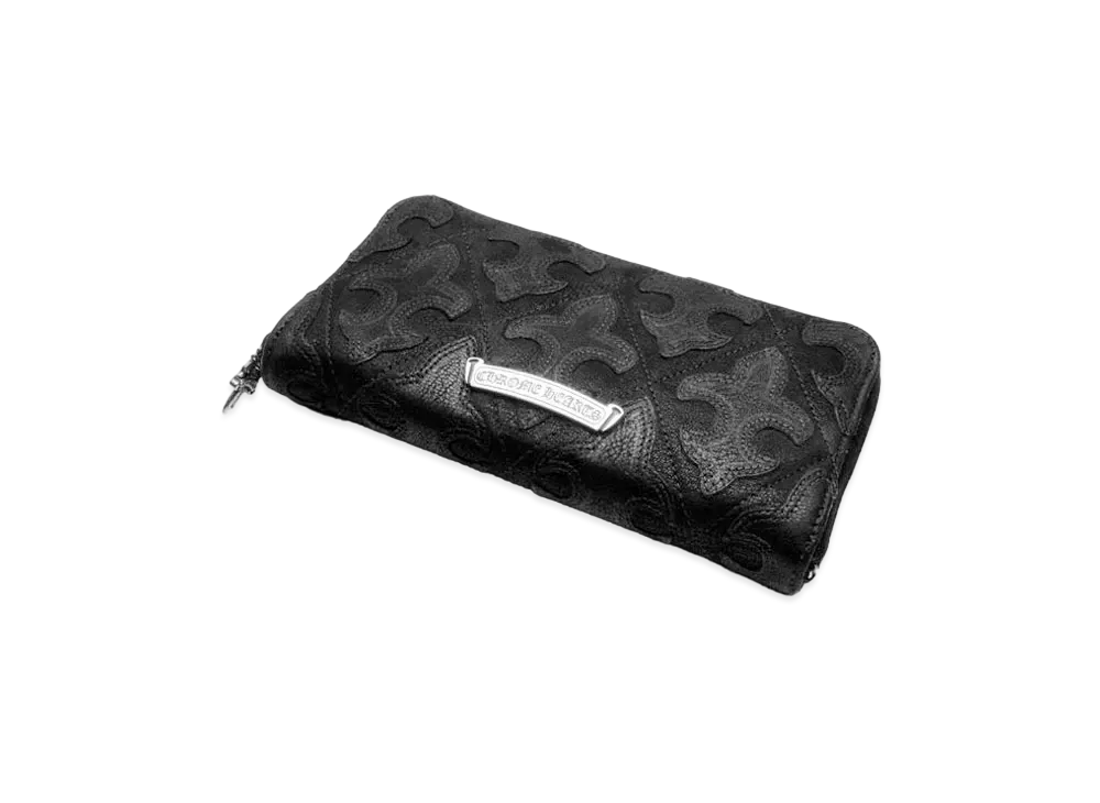 Chrome Hearts REC F Zip Cemetary Flair Derry Quilled Leather Destroyer "Black"