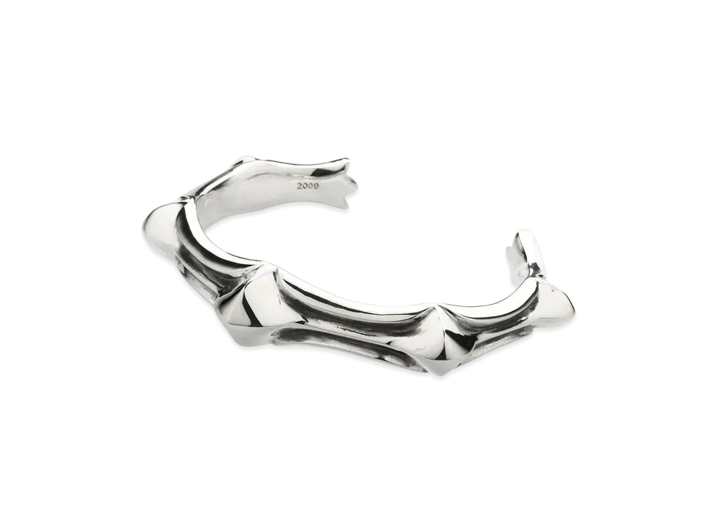Chrome Hearts Waxed Punk Cuff Bangle "Silver"