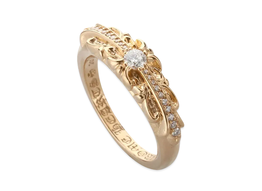 5/30までCHROME HEARTS 22K BABYCLSC P/DIA Chrome Hearts 22K Gold Double Side Single Diamond Baby Fat
