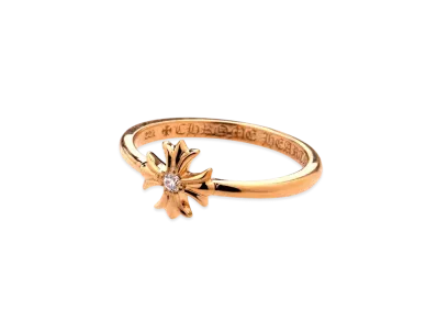 Chrome Hearts 22K Bubble Gum Ring CH Plus W / Diamond (CH Specification) "Gold"