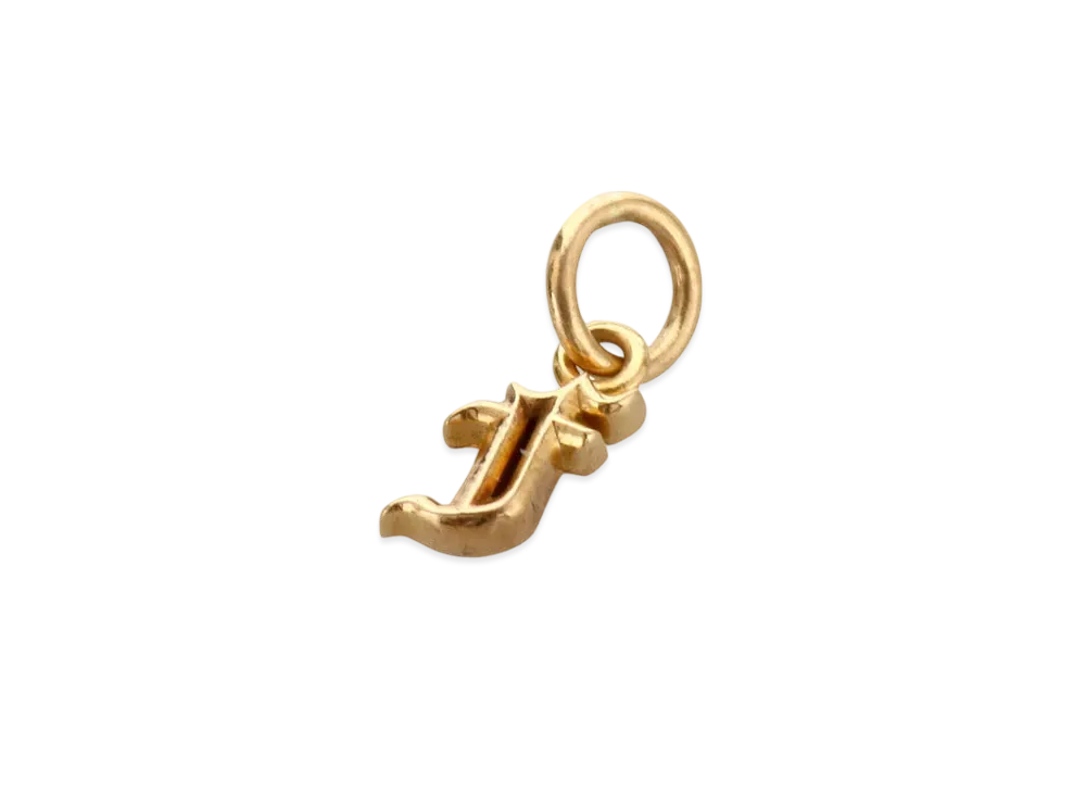 Chrome Hearts 22K Mini Alphabet Charm F 22K "Gold"