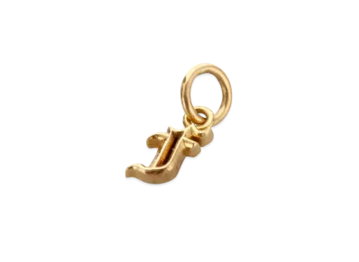 Chrome Hearts 22K Mini Alphabet Charm F 22K "Gold"