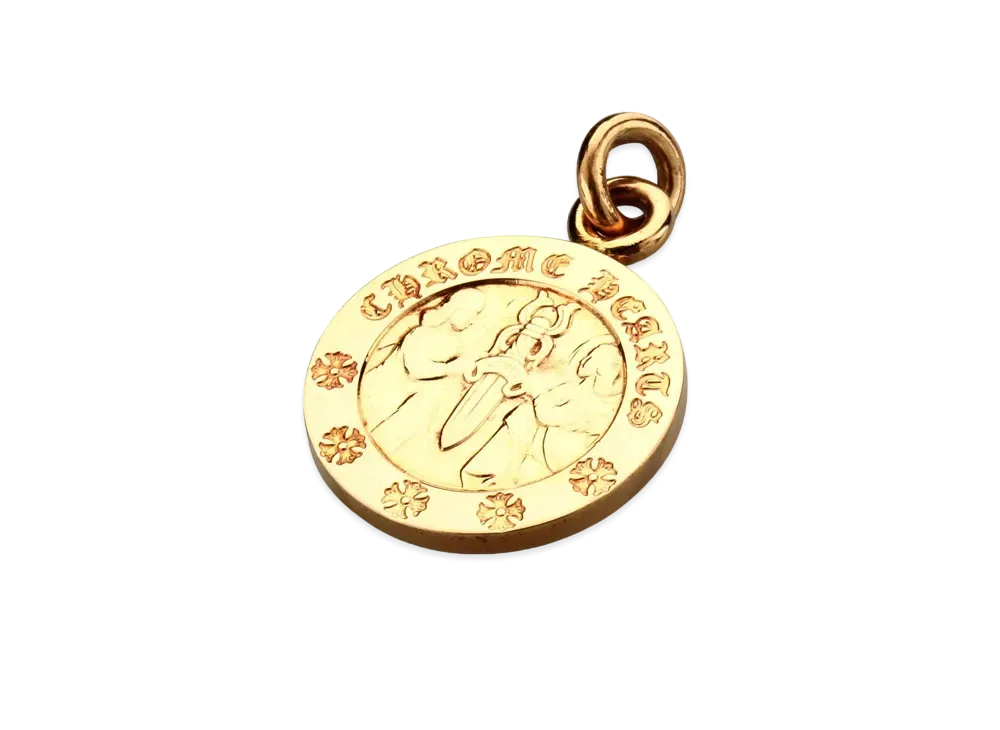 Chrome Hearts 22K Angel Medal Charm V2 "Yellow Gold"