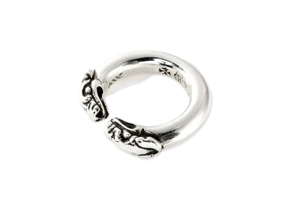Chrome Hearts Double Dog Ring "Silver"