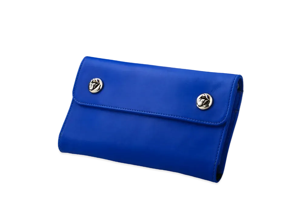 Chrome Hearts Wave Wallet W / Lips & Tan "Blue"