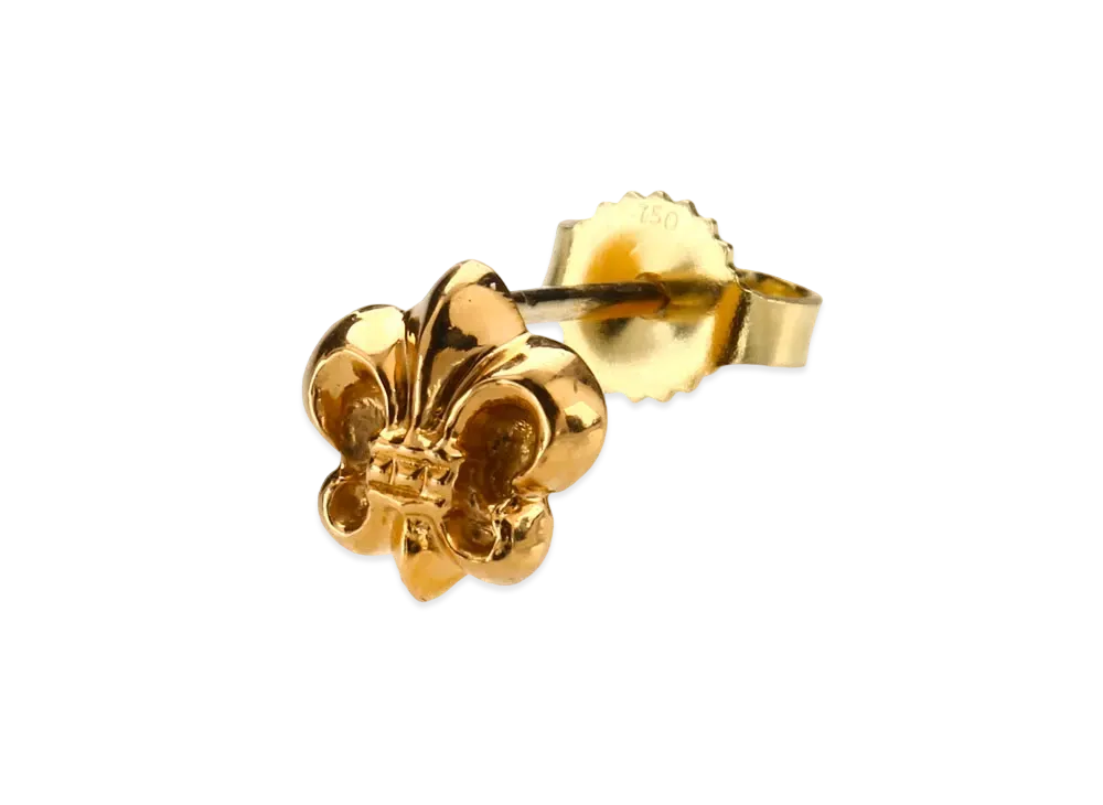 Chrome Hearts K22 Cut BS Flare Stud Earrings "Gold"