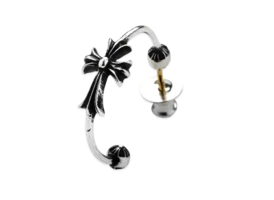 Chrome Hearts Skinny Bangle Baby Fat Earrings "Silver"