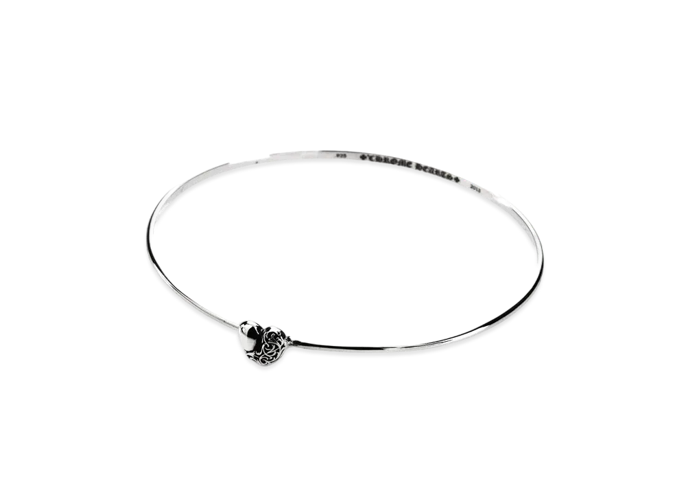Chrome Hearts Bubble Gum Bangle Heart "Silver"