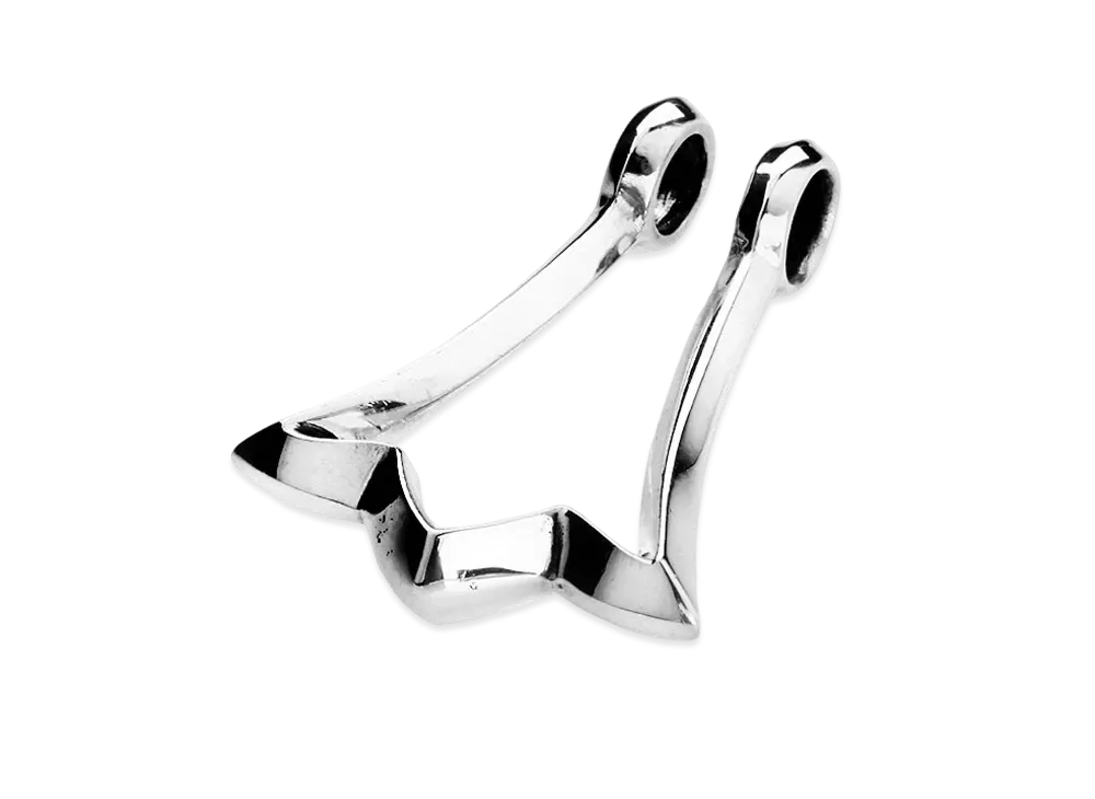 クロムハーツ リング キャッチ ペンダント "ブラック"