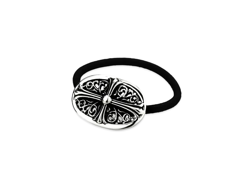 Chrome Hearts Hair Band # 2 Oval Cross "Silver"