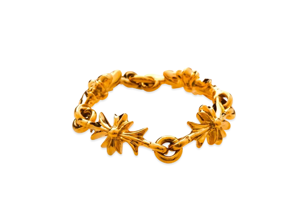 Chrome Hearts 22K Tiny E CH Plus Ring S "Gold"