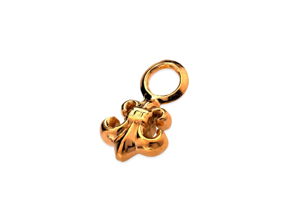 Chrome Hearts 22K #B Stack Charm BS Flare "Gold"