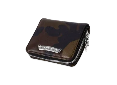 Chrome Hearts Square Zipville Wallet Leather "Camouflage"