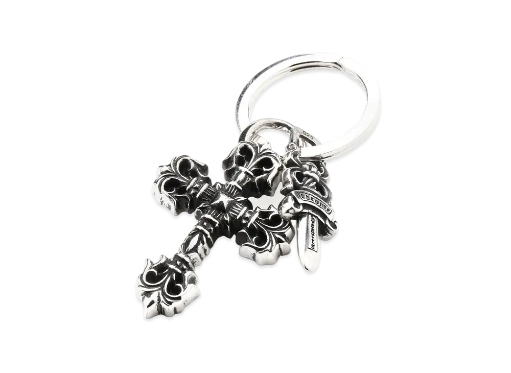 Chrome Hearts Key Ring Philigree Cross XS "Silver"