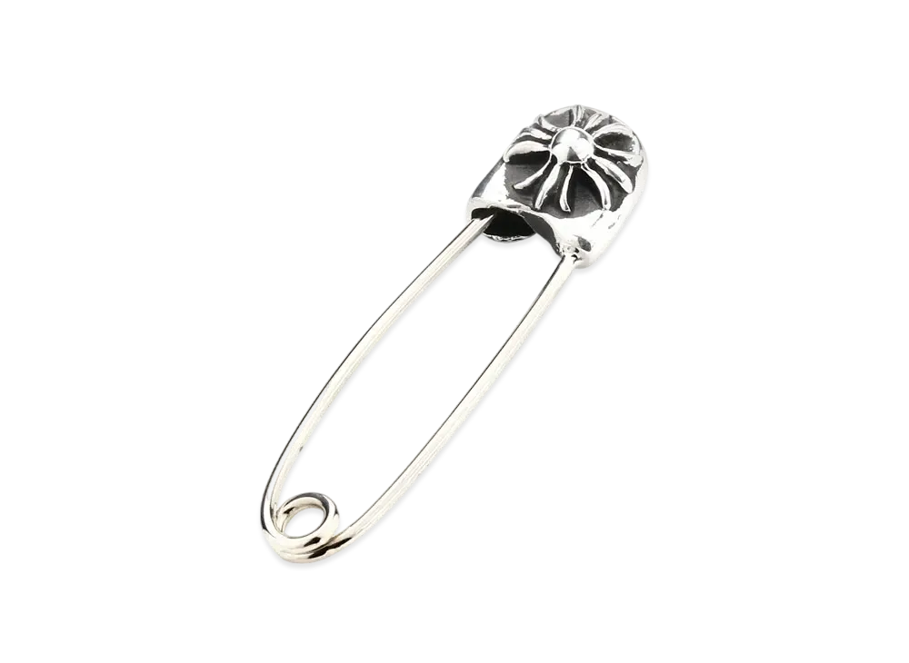 クロムハーツ スモールセーフティーラペルピン w/#2 V1 CHプラス "シルバー"