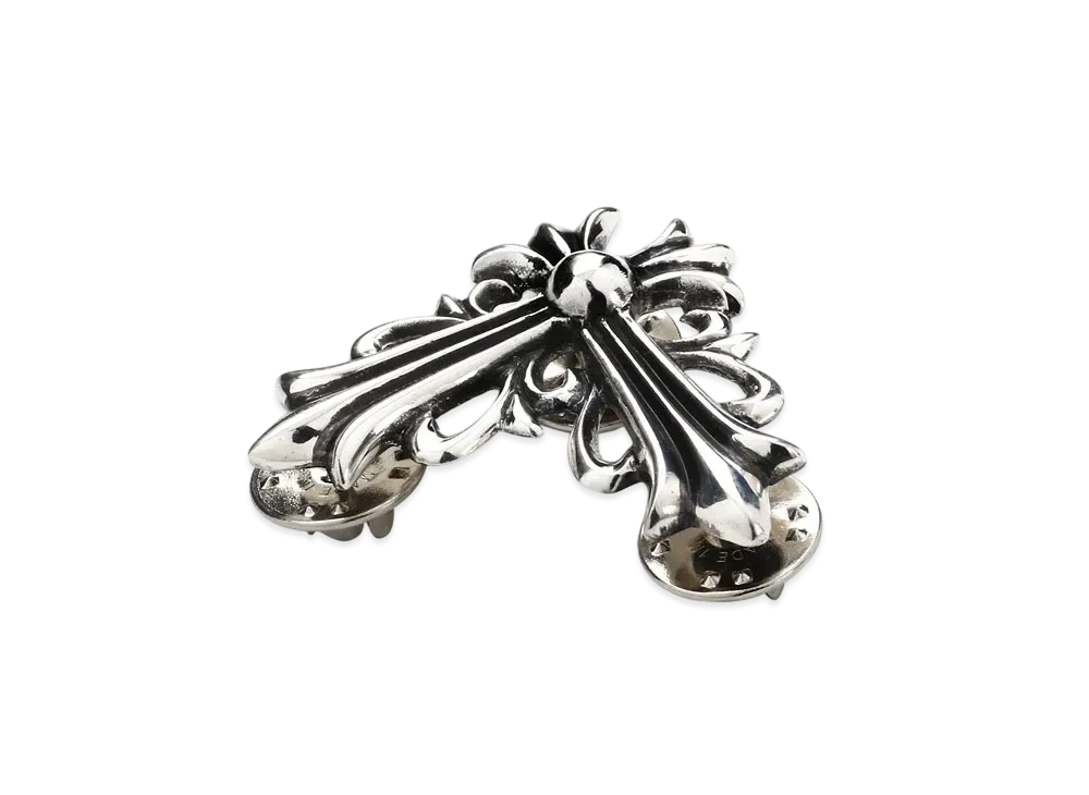 Chrome Hearts Stick Pin Large Floral Cross Corner "Silver"
