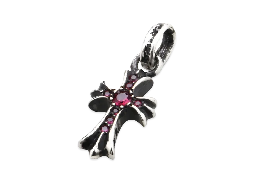 クロムハーツ CH クロス ベビー ファット チャーム ウィズ ルビーパヴェ "ルビーパヴェ"