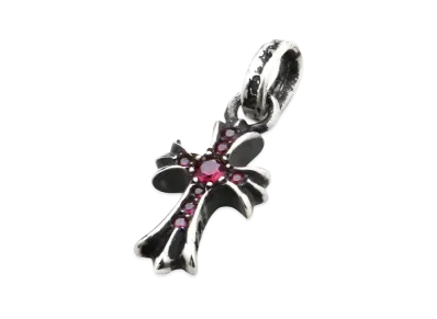 Chrome Hearts CH Cross Baby Fat Charm with Ruby Pave "Ruby Pave"