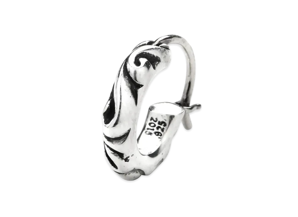 クロムハーツ フープ スクロール タイニー ピアス 