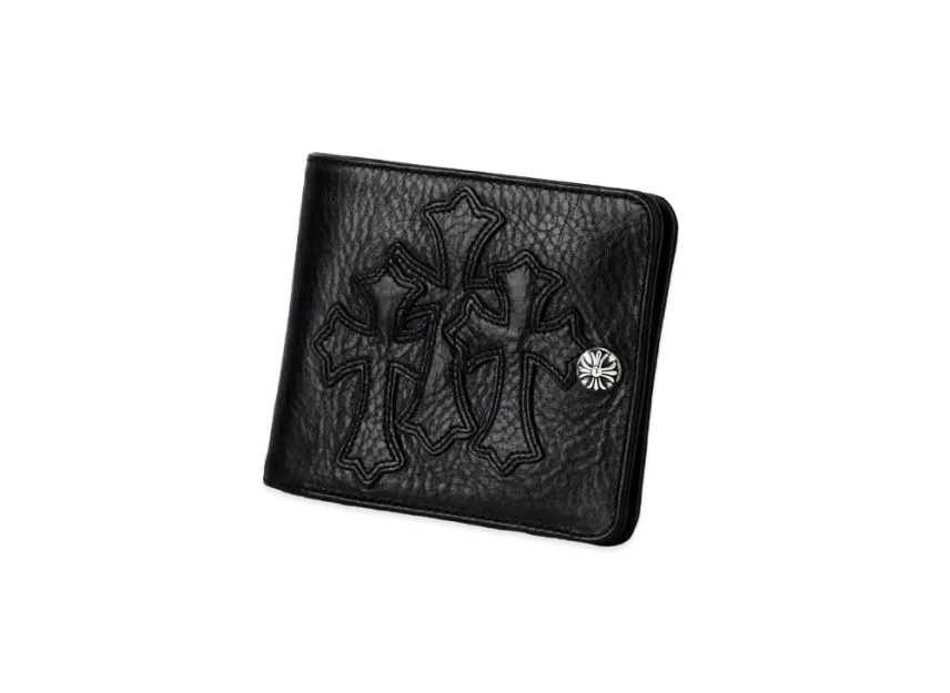 Chrome Hearts 1 Snap Wallet W / Cross Button 3 Cemetary Cross Chrome Hearts 1 Snap Wallet W / Cross Button 3 Cemetary Cross