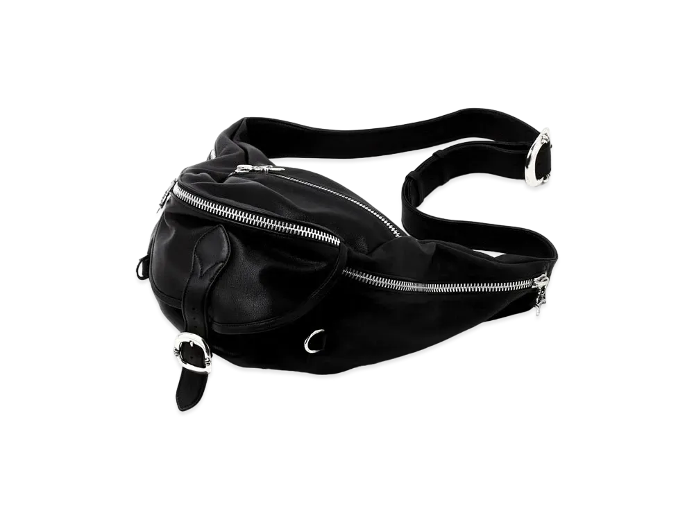Chrome Hearts Snat Pack Leather XL West Bag "Black"