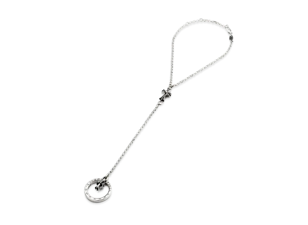 Chrome Hearts NTFL Bracelet Chain W / Baby Fat Ring "Silver"