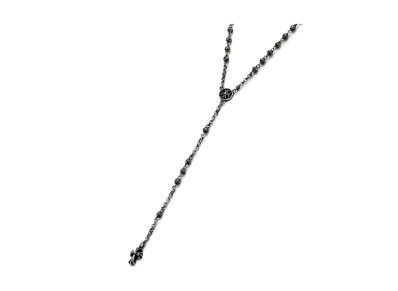 Chrome Hearts CH Rosary Beads Chain Necklace "Silver"