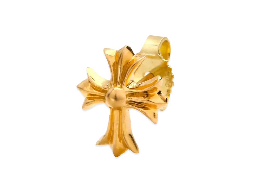 Chrome Hearts 22K CH Cross Stud Earrings "Gold"