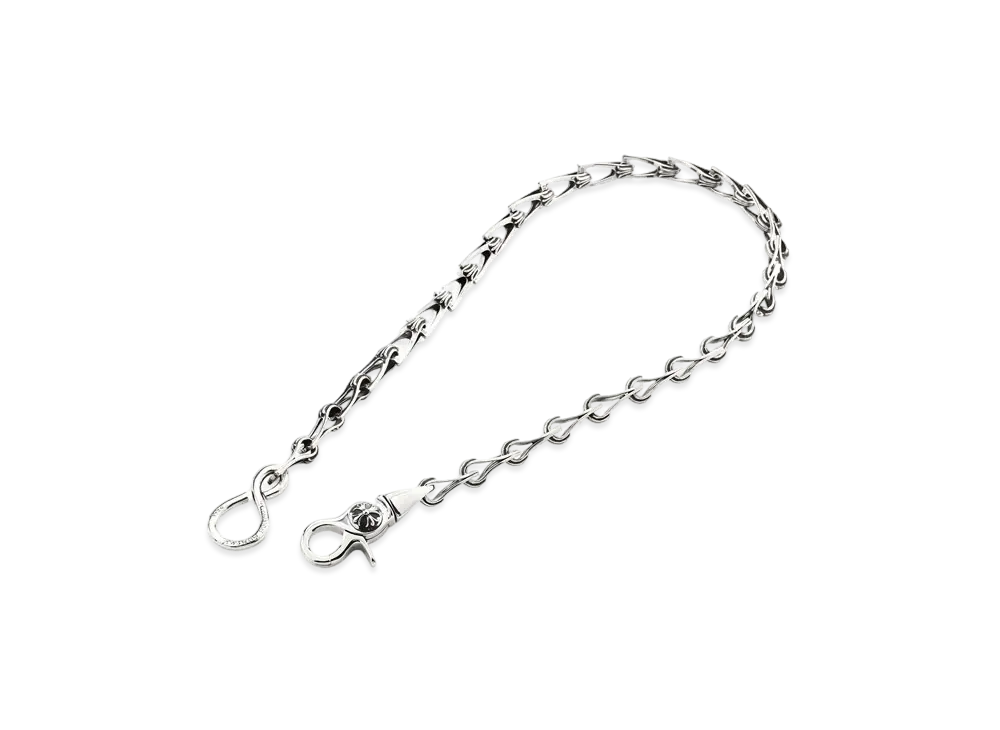 Chrome Hearts Window Chain W / 1 Clip / 1S Hook 28 Links "Silver"