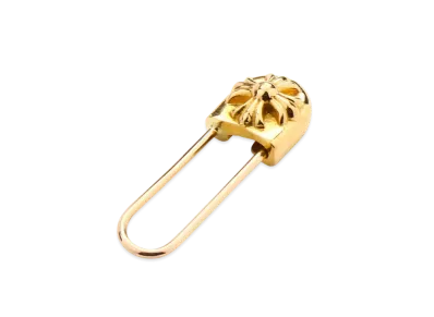 Chrome Hearts 22K Safety Pin CH Plus Earrings (for Right ear) "Gold"