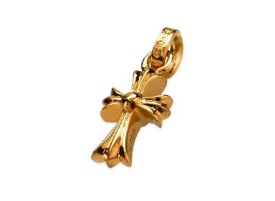 Chrome Hearts 22K CH Cross Baby Fat Charm "Yellow Gold"