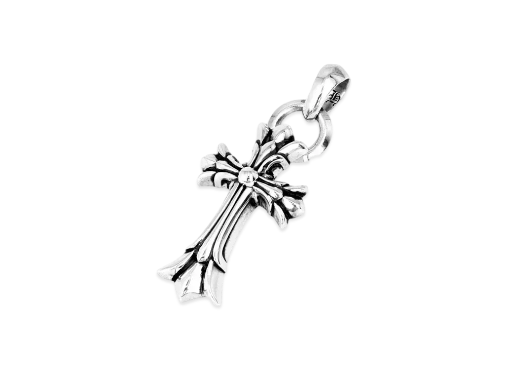 Chrome Hearts Double CH Cross Pendant S with / Jumping "Silver"