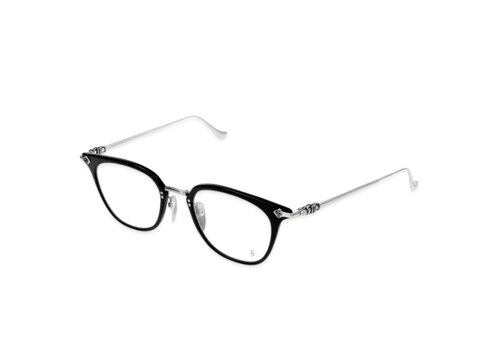 クロムハーツ アイウェア オプティカル SHAGASS "ブラック/シルバー"