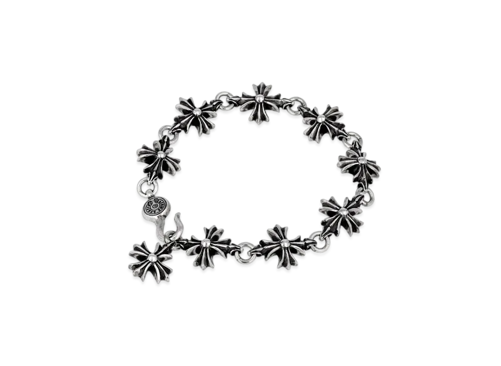Chrome Hearts # 4 Cut Outcross Bracelet "Silver"