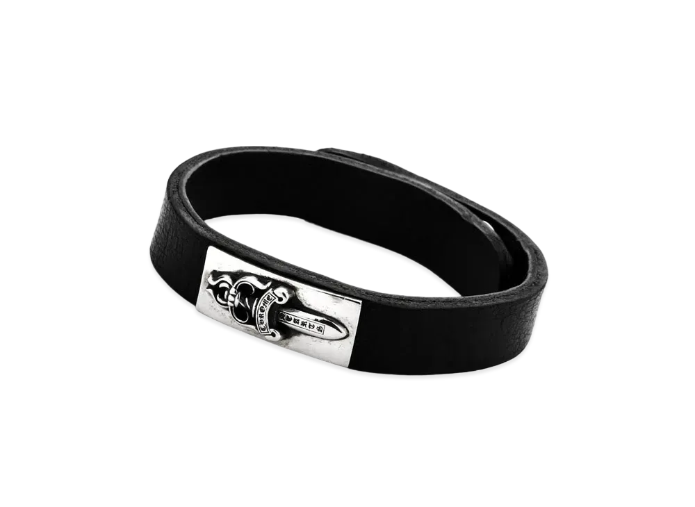 Chrome Hearts Bracelet Cuff Plate Dagger 9.5 Inch (19 to 21 cm) "Black"