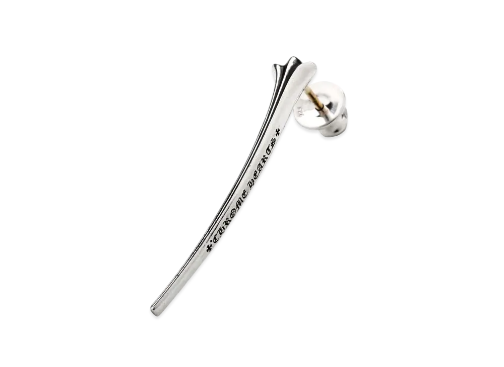 Chrome Hearts Large Costale Earrings (for right ear) "Silver"