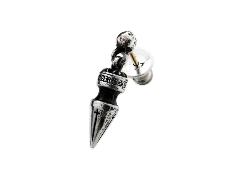 Chrome Hearts Drop Spike Earrings "Silver"