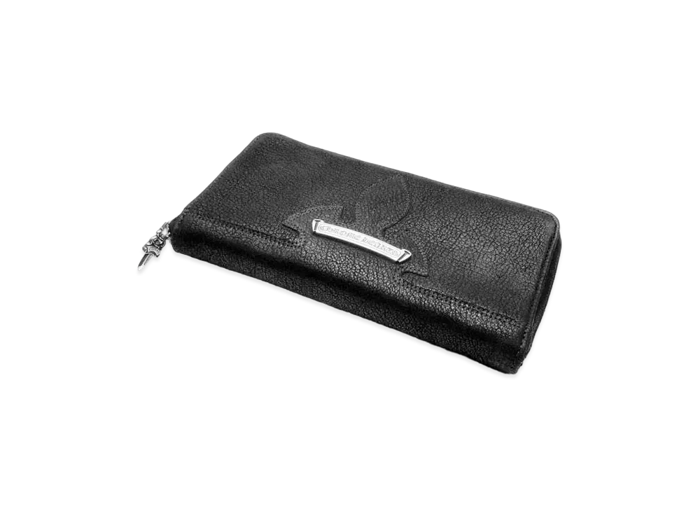 Chrome Hearts REC F Zip Wallet Fleur Knee # 3 DeStroyer "Black"