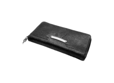 Chrome Hearts REC F Zip Wallet Fleur Knee # 3 DeStroyer "Black"