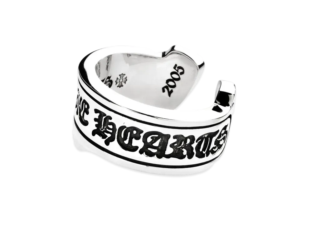 Chrome Hearts CH Scroll Label Ring / Large "Silver"