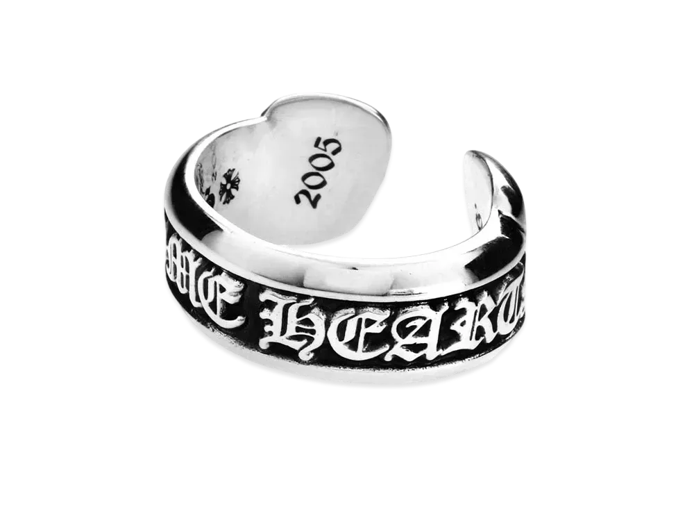 クロムハーツ CH スクロールラベル リング / スモール "シルバー"