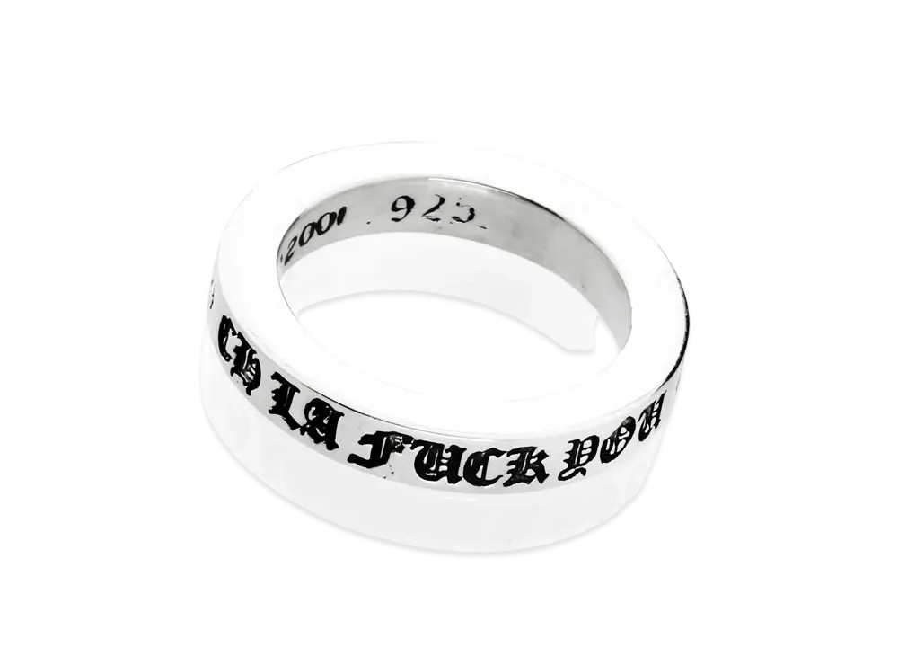 クロムハーツ 3mm スペーサー リング LA ファックユー "シルバー"