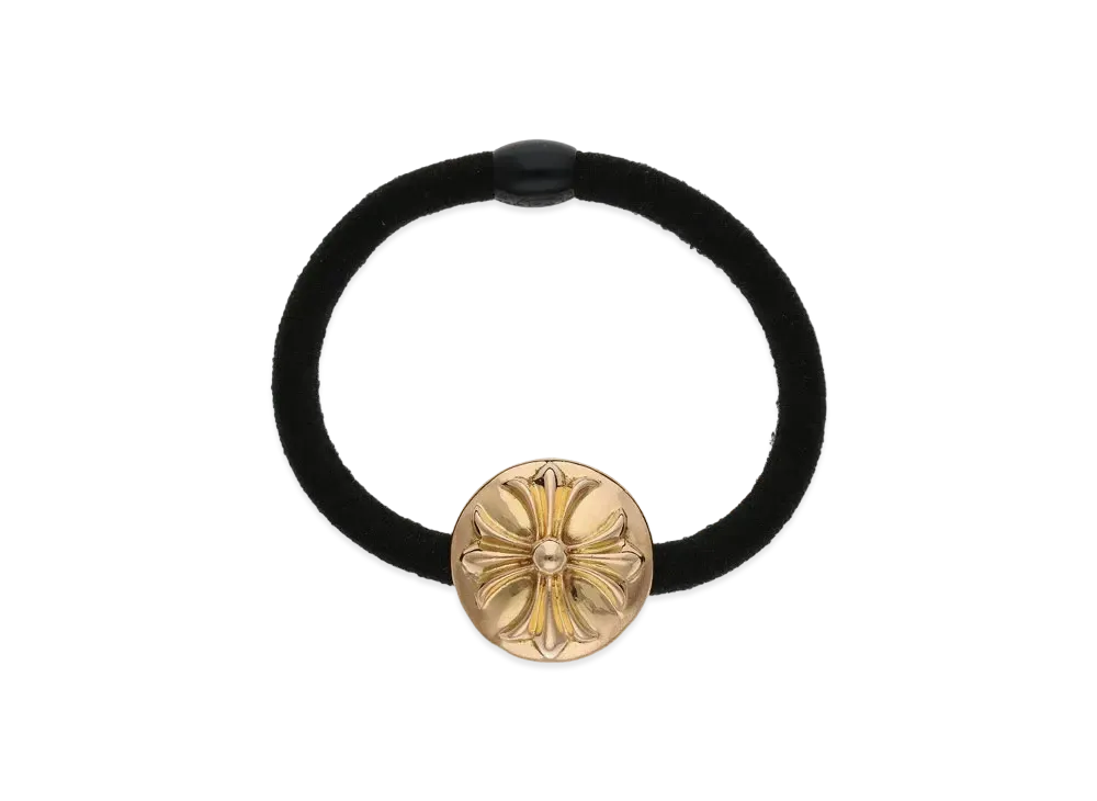 Chrome Hearts 22K Cross Ball Hair Band "Yellow Gold"