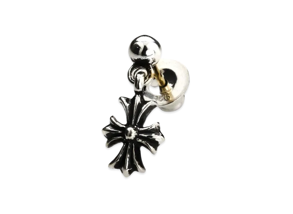 Chrome Hearts Tiny E CH Plus Drop Earrings "Silver"