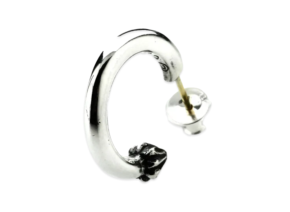 Chrome Hearts Hoop Plain Earrings "Silver"