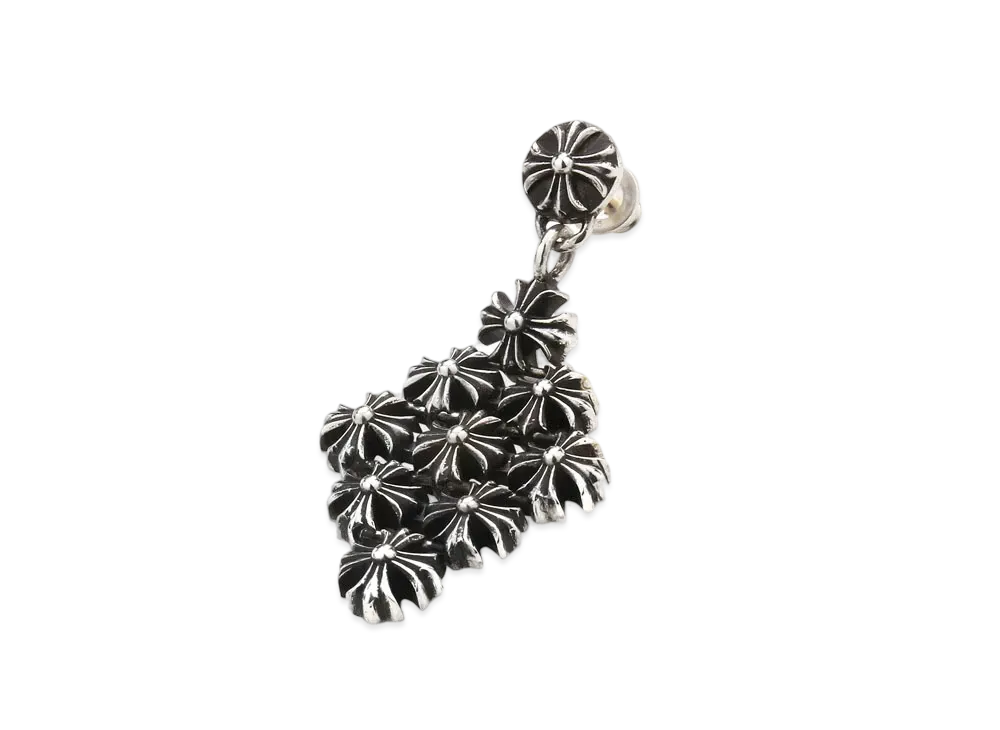 Chrome Hearts Chain MLLE Plus Earrings "Silver"