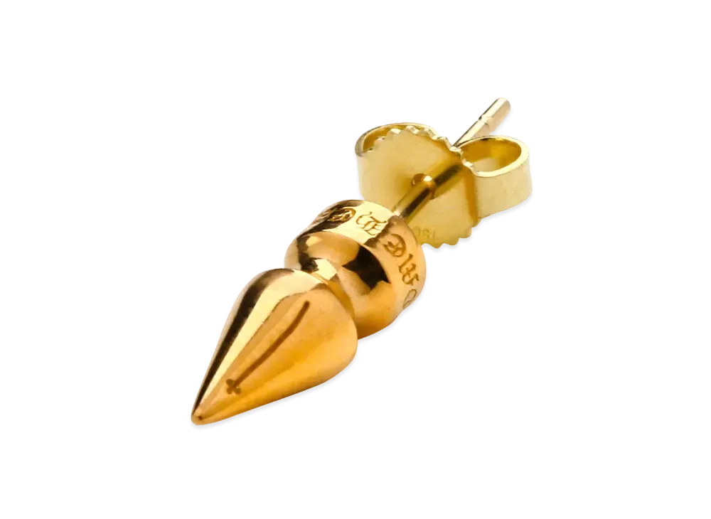 Chrome Hearts 22K Tiny Spike Earrings "Gold"